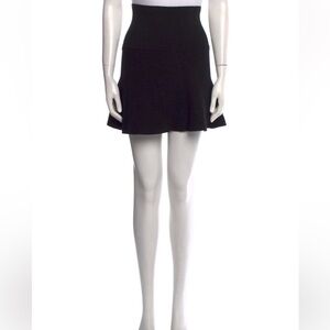 The Frankie Shop Pleated Accents Mini Skirt – Black – Size S